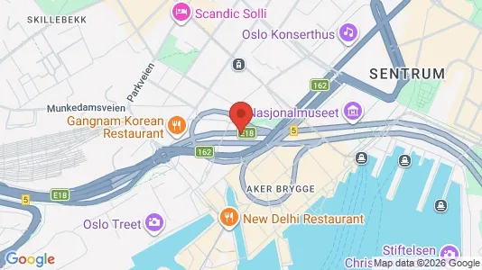Toimistotilat Vuokrattavana i Oslo Frogner - Kuva Google Street Viewstä