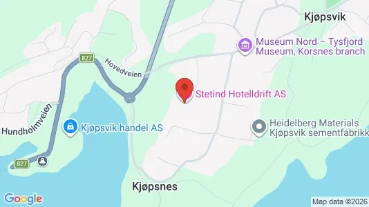 Commercial properties for sale i Tysfjord - kort over placeringen