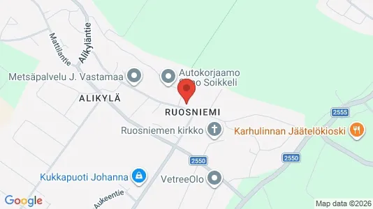 Företagslokaler för uthyrning i Björneborg - kort over placeringen
