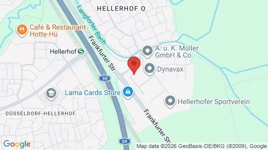 Lokaler til leje i Dusseldorf - kort over placeringen