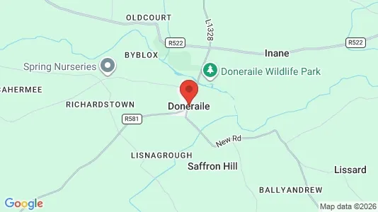 Commercial properties for rent i Doneraile - kort over placeringen