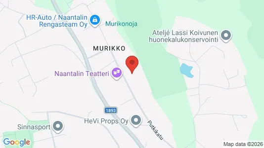 Industrial properties for rent i Naantali - kort over placeringen