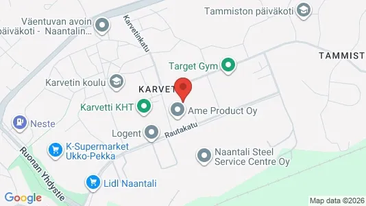 Lager zur Miete i Naantali - kort over placeringen