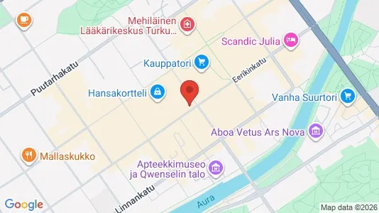 Office spaces for rent i Turku - kort over placeringen