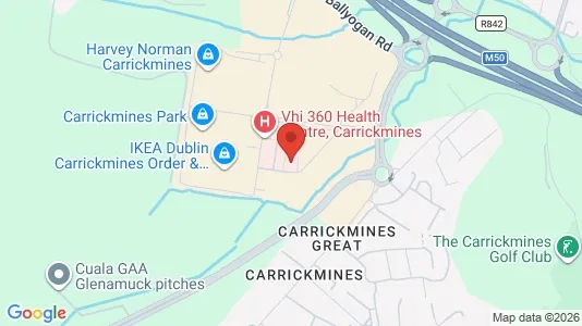 Liikekiinteistöt Myynnissä i Dublin 18 - kort over placeringen