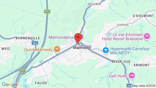 Büros zur Miete i Malmedy – Foto von Google Street View