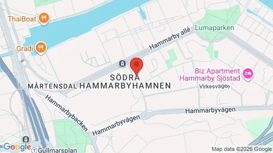 Espacios de oficina En alquiler i Hammarbyhamnen - Foto de Google Street View