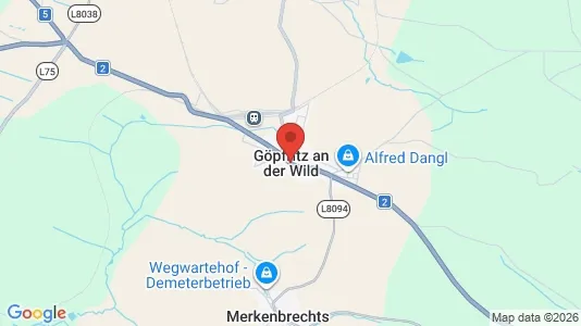 Toimistotilat Vuokrattavana i Göpfritz an der Wild - kort over placeringen