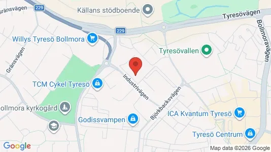 Kontorlokaler til leje i Tyresö - Foto fra Google Street View