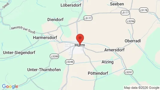 Verkstedhaller til leie i Hürm - kort over placeringen
