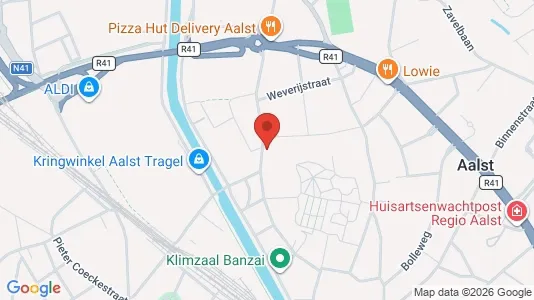 Propiedades comerciales En venta i Aalst - kort over placeringen
