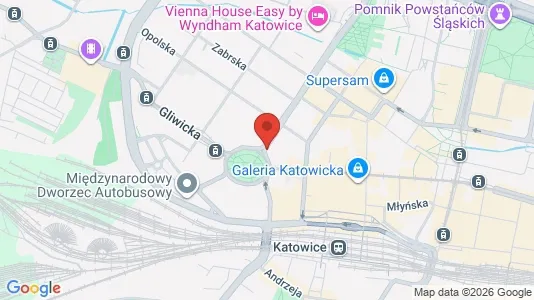 Kontorlokaler til leje i Katowice - Foto fra Google Street View