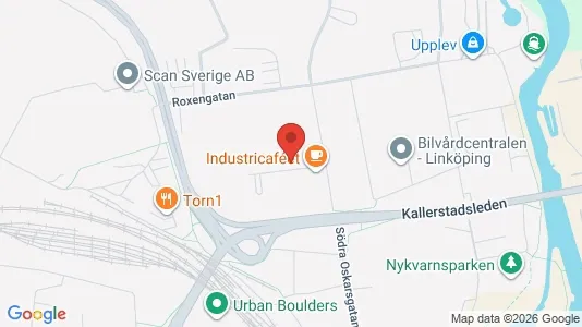 Propiedades industriales En alquiler i Linköping - kort over placeringen