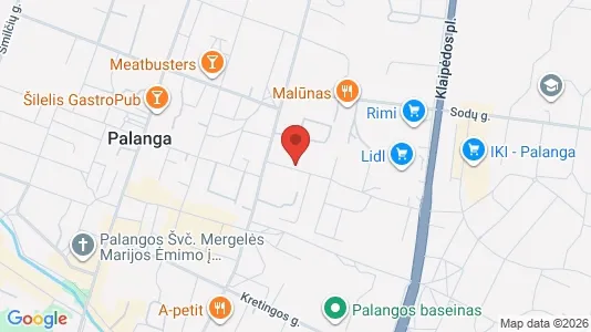 Office spaces for rent i Palangos m. sav. - kort over placeringen