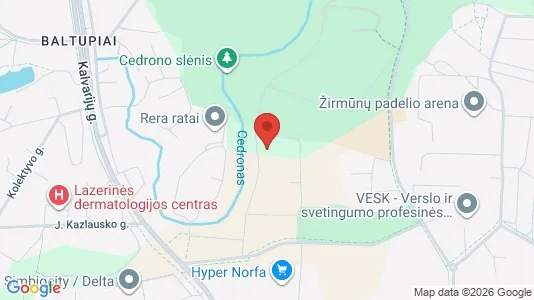 Office spaces for rent i Vilnius Verkiai - kort over placeringen