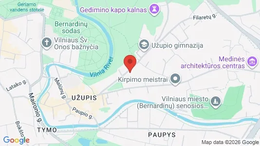 Büros zur Miete i Vilnius Senamiestis - kort over placeringen