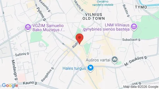 Büros zur Miete i Vilnius Senamiestis - kort over placeringen