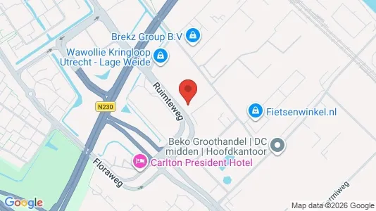 Office spaces for rent i Utrecht West - kort over placeringen