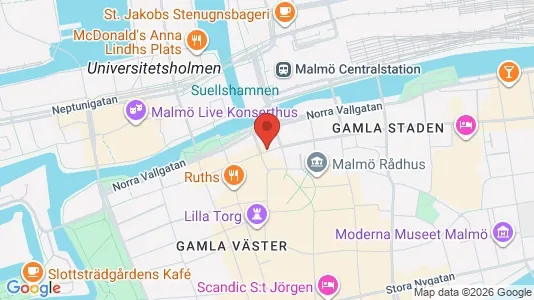 Kontorlokaler til leje i Malmø Centrum - Foto fra Google Street View