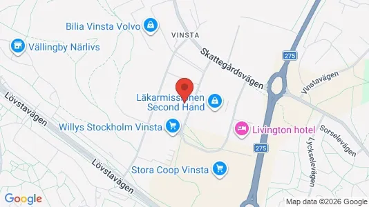 Kontorslokaler för uthyrning i Västerort - kort over placeringen