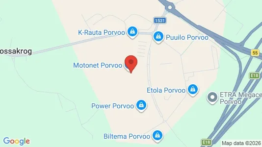 Gewerbeflächen zur Miete i Porvoo - kort over placeringen
