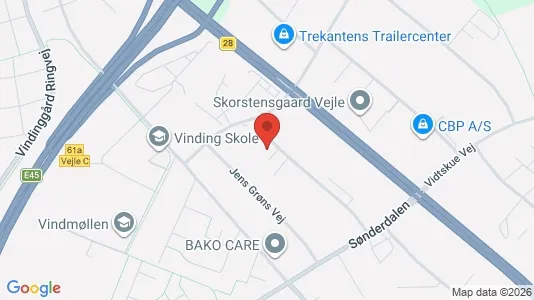 Lagerlokaler til leje i Vejle Centrum - Foto fra Google Street View