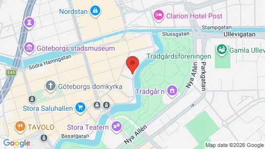 Kontorlokaler til leje i Gøteborg Centrum - kort over placeringen
