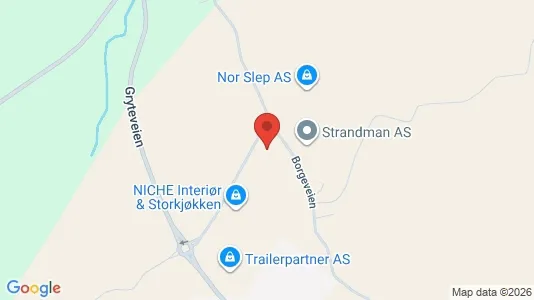 Lager zur Miete i Sandefjord - kort over placeringen