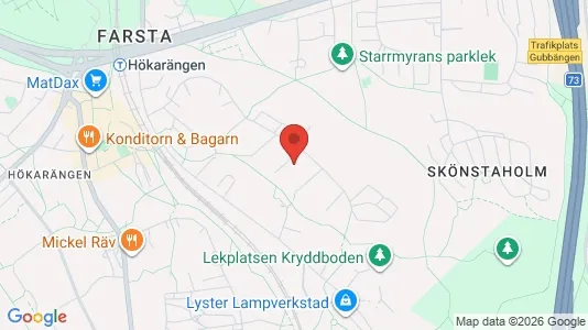 Företagslokaler för uthyrning i Söderort - kort over placeringen
