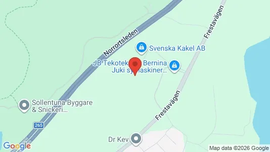Værkstedslokaler til leje i Sollentuna - kort over placeringen