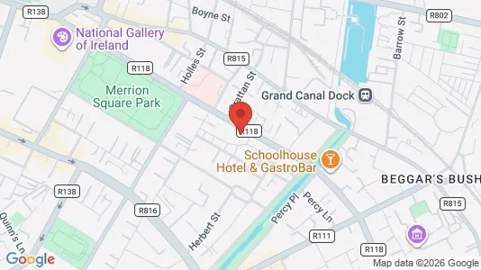 Kontorlokaler til salg i Dublin 2 - kort over placeringen