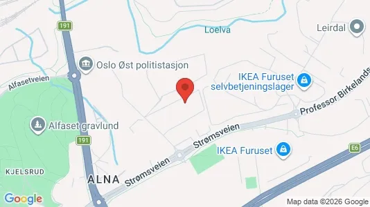 Office spaces for rent i Oslo Alna - kort over placeringen