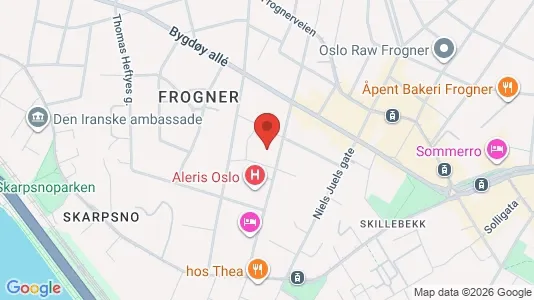 Büros zur Miete i Oslo Frogner – Foto von Google Street View