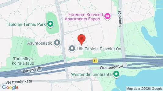 Warehouses for rent i Espoo - kort over placeringen