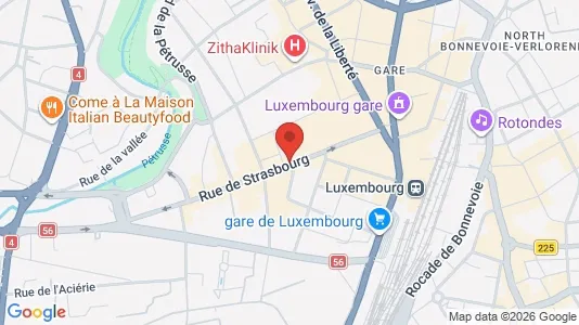 Commercial properties for sale i Luxembourg - kort over placeringen