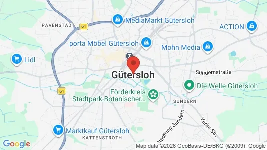 Werkstätte zur Miete i Gütersloh - kort over placeringen