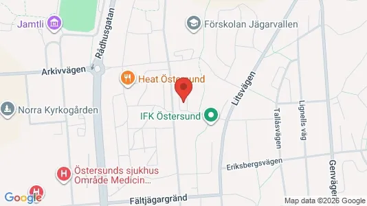 Kontorlokaler til leje i Östersund - Foto fra Google Street View