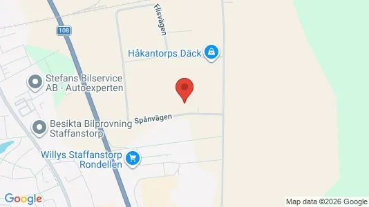 Industrial properties for rent i Staffanstorp - kort over placeringen