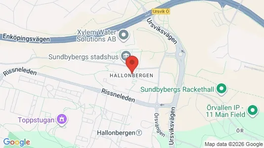 Commercial properties for rent i Sundbyberg - kort over placeringen