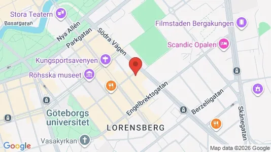 Kontorslokaler för uthyrning i Göteborg Centrum - kort over placeringen