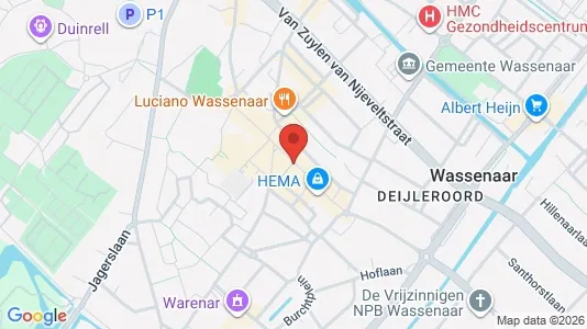 Office spaces for rent i Wassenaar - kort over placeringen