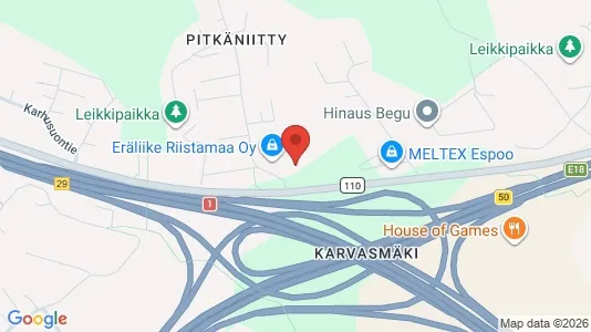 Lager til leie i Espoo – Bilde fra Google Street View