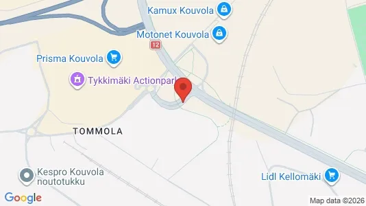 Commercial properties for rent i Kouvola - kort over placeringen