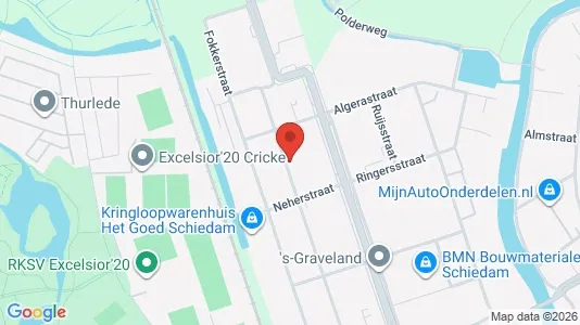 Commercial properties for rent i Schiedam - kort over placeringen