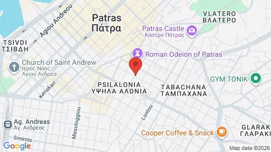 Nieruchomości komercyjne Na sprzedaż i Patras - kort over placeringen