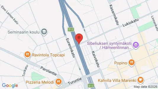 Lokaler til leje i Hämeenlinna - kort over placeringen