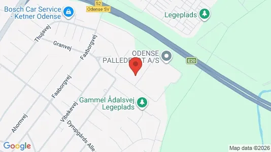Lagerlokaler til leje i Odense SV - Foto fra Google Street View
