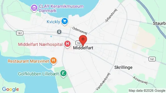 Restaurantlokaler til leje i Middelfart - Foto fra Google Street View