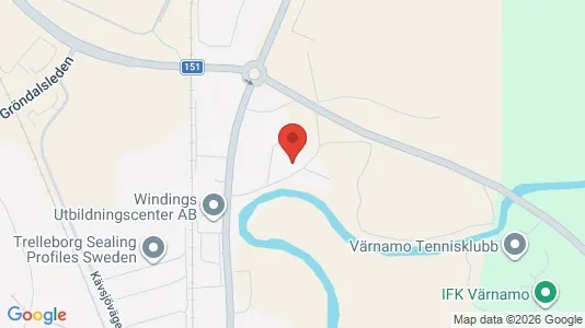Företagslokaler för uthyrning i Värnamo – Foto från Google Street View