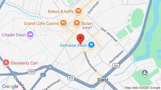 Propiedades comerciales En venta i Diest - kort over placeringen